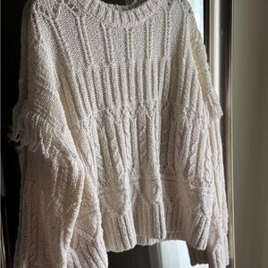 Old Navy Textured Cream Sweater